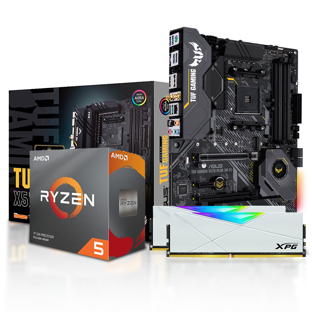 UPGRADE KIT Ryzen, 5 5600X + X570 TUF + 16GB DDR4 RGB