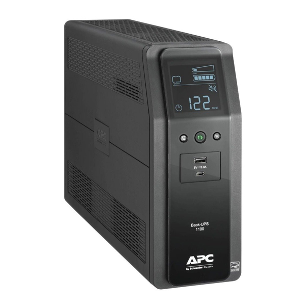 UPS APC PRO BR1100VA 600W 10 Salidas, 2 USB, AVR, LCD BR1100M2-LM