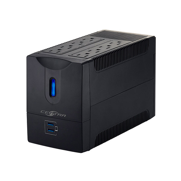 UPS Centra ECO 700VA LED Charger 2 USB, 8 Salidas