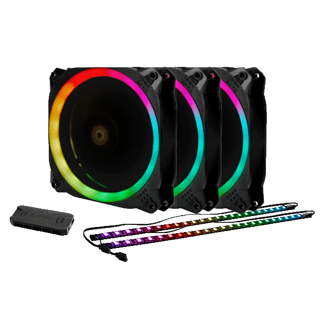 Ventilador Antec Prizm 120 ARGB 3+2+Controlador, 2000rpm