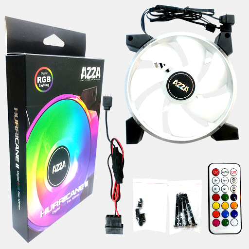 Ventilador Azza RGB 120mm LFO-2512D  + RFAZ-010 Control Remoto