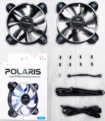 Ventilador Polaris Silent RGB 120mm Twin Pack InWin