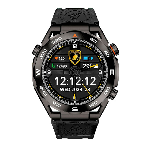 Smartwatch Lamborghini, V12, IP67, 7-10 Dias, Bluetooth - LB-SW-V12GTN