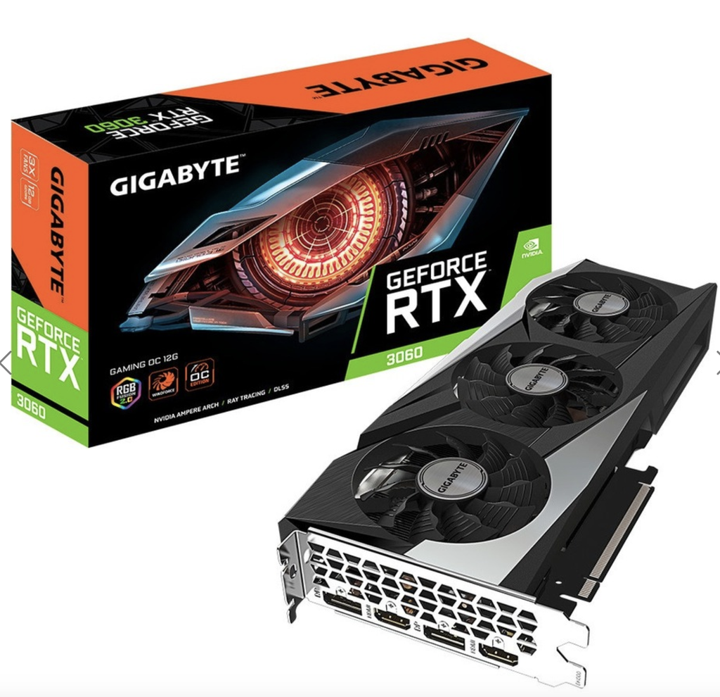 Gigabyte NVIDIA GeForce RTX 3060 Graphic Card - 12 GB GDDR6 GV-N3060GAMING OC-12GD REV2.0