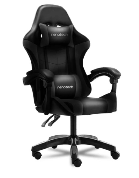 Silla Gaming Essential Negro, 220LB, GL2, Nenotech