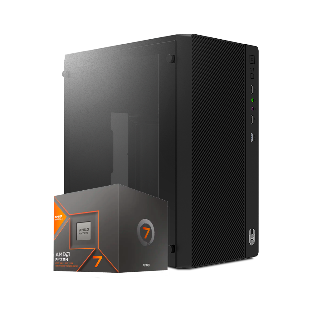 Pc Loki 8000 Ryzen 7 8700G, DDR5 16GB, M.2 500GB, 600W 80+ GOLD 