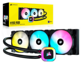 Enfriamient Liquido Corsair H150 RGB 360mm Liquid CPU Cooler, CW-9060054