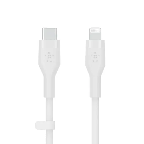 Cable Belkin BoostCharge USB-C to Lightning 1mts, WhiteCAA003bt1MWH