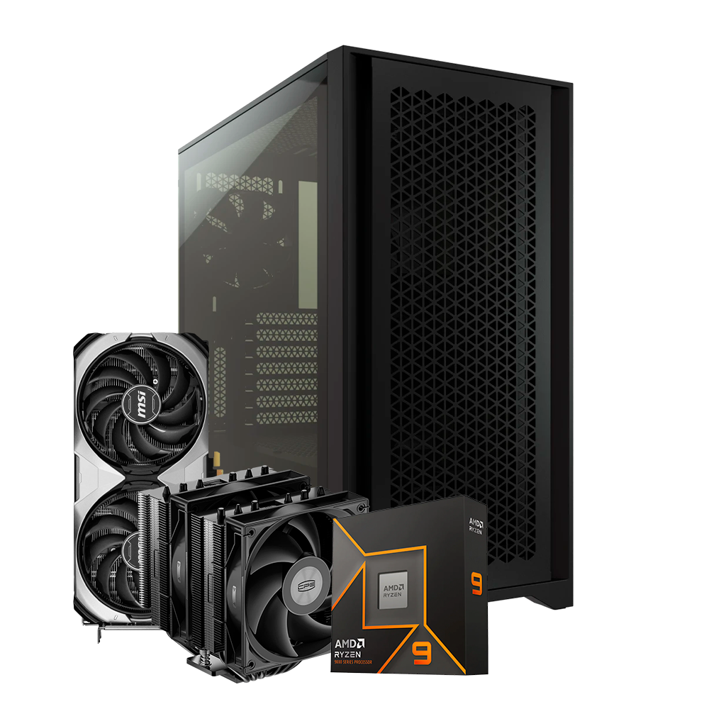 Pc 4000 GT Ryzen 9 9900X, RTX 4070 Ti Super 16GB, DDR5 64GB, M.2 1TB, Cooler RT620, 850W 80+ Platinum