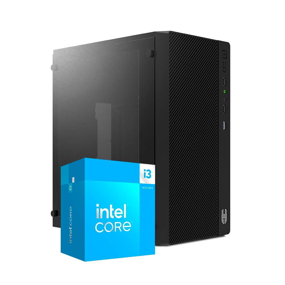 Pc Standard Intel i3-14100, UHD Graphics 730, RAM 16GB, M.2 256GB, 500W