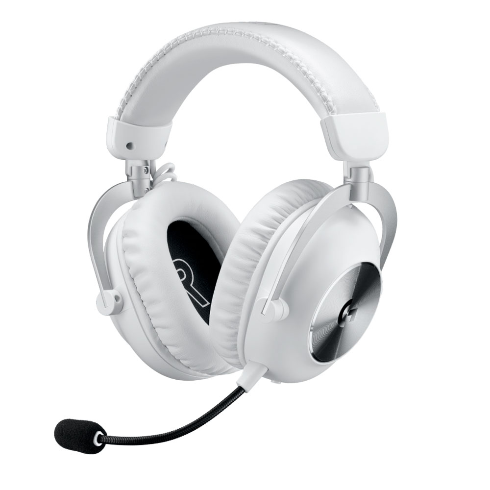 Headset Logitech Pro X2 Wireless + bluetooth, Blanco, Gaming Lightspeed, Grafeno 50mm driver 981-001268