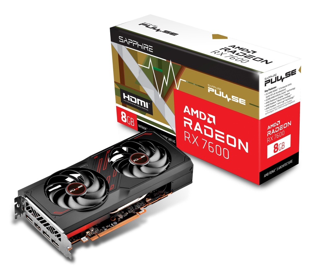 Tarjeta de Video PULSE AMD Radeon™ RX 7600 8GB 