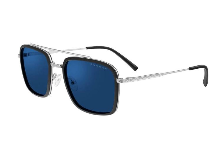 Gafas Gunnar BARRON Edition, Blue-Light Block, SUN gafas para SOL  SILVER -BAR-05011