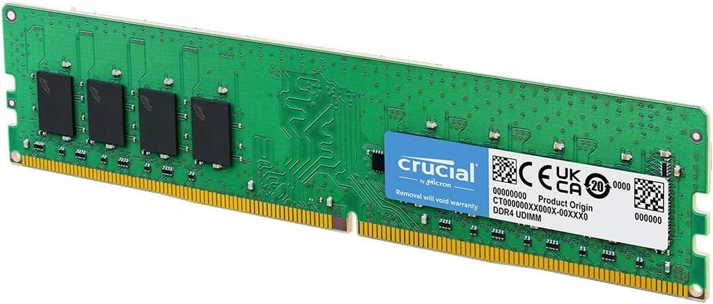Memoria RAM DIMM Crucial  4GB DDR4 2400 MHz CL17 Memoria de escritorio CT4G4DFS824A Verde/Negro OEM
