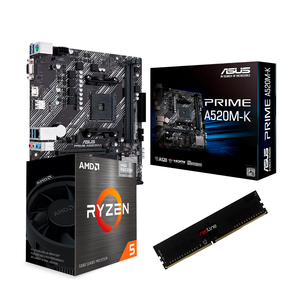 Upgrade Kit Ryzen 5 5600G, Radeon Vega 7, RAM 16GB DDR4, Motherboar A520M