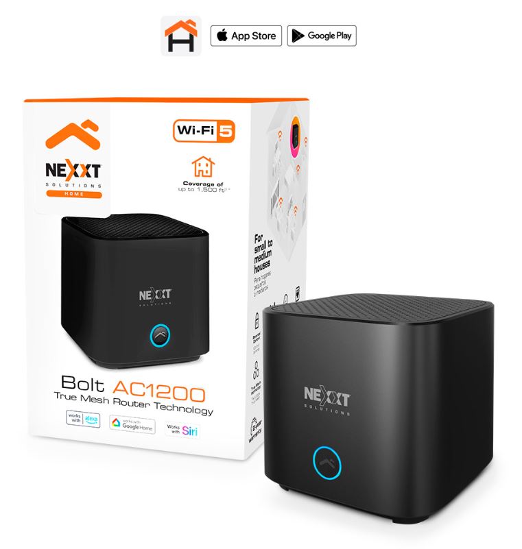 Router Mesh NEXXT Bolt AC1200 1 nodo, Mbps: 1200Mbps, wifi 5