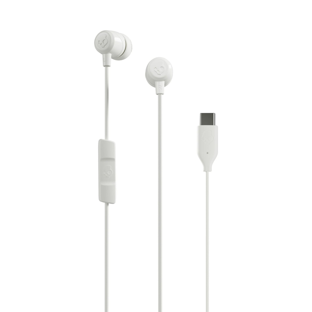 Audifonos cableados USB-C, SkullCandy JIB True Black color BLANCO - S2JMY-S001