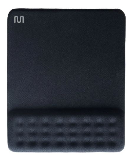 Mousepad Ergonomico Gel, Multilaser negro 30.5x24.8 cm, AC365