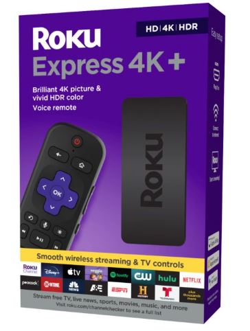 ROKU EXPRESS 4K-HD-HDR 3941R SMOOTH WIFI Y TV CON CONTROL HDMI 829610004624