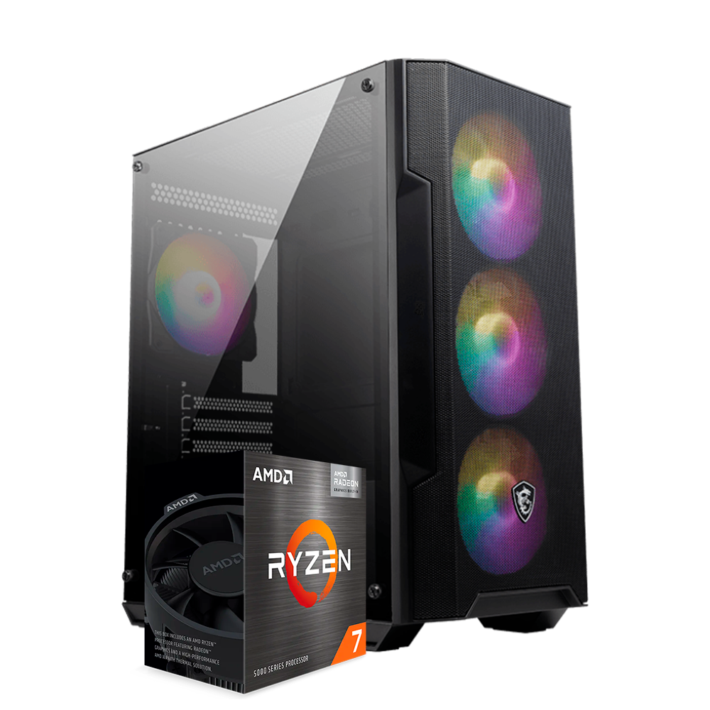 Pc MSI Mag Ryzen 7 5700G, Vega 8, RAM 16GB DDR4, SSD 240GB, PSU 550W 80+