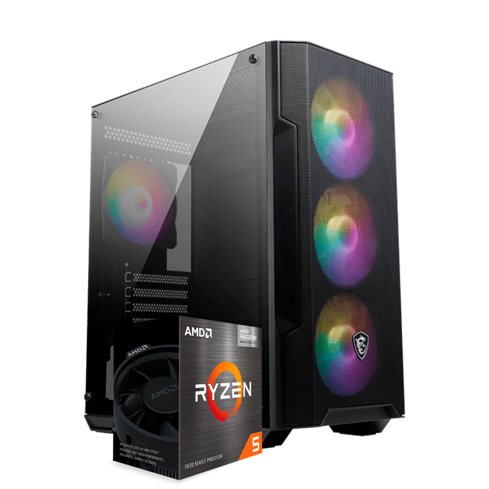 Pc MSI Ryzen 5 5600GT, Vega 7, RAM 16GB DDR4, SSD 240GB, PSU 550W 80+