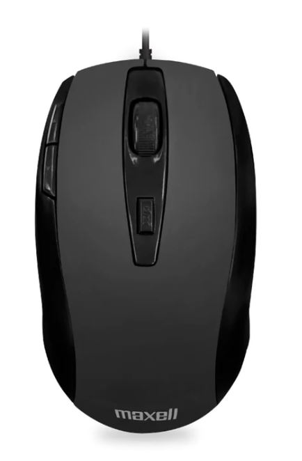 Mouse Maxell MOWR-105 cableado optico 5  botones GRIS