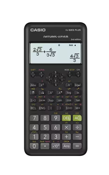 Calculadora cientifica CASIO FX-82ESPLUS2  BK, 252 funciones