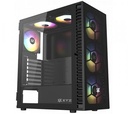 Case XYZ Airone 100 Mesh Negro - XYZ-SA-802, 3x140mm + 3x120mm ARGB Fans Vidrio Templado  