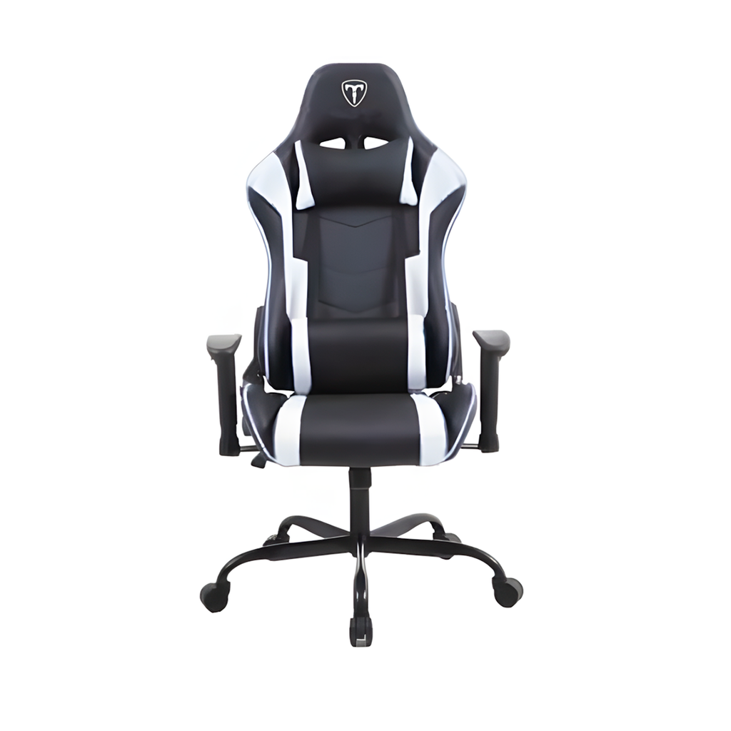 Silla Gamer T-Dagger Mustang, Base Metalica, Apoya Brazo Ajustable, Reclinable T-TC700-BW  Negro/blanco