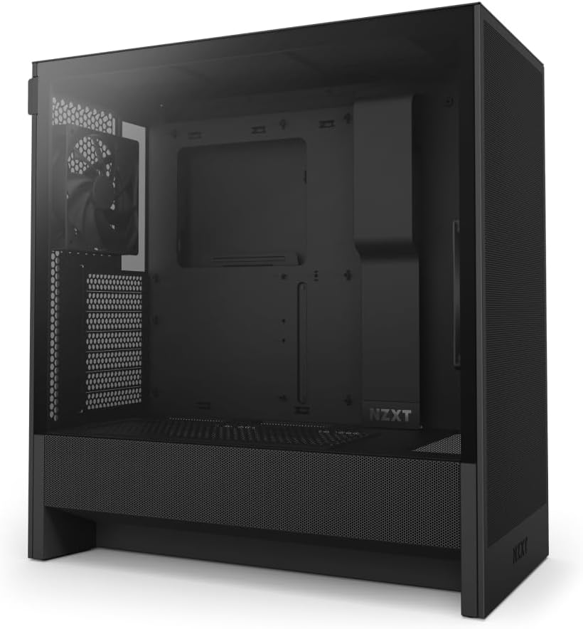 Case NZXT H5 Flow Compact Edicion (2024) Mid-Tower ATX, 2 x 120mm Fans, color Negro CC-H52FB-01