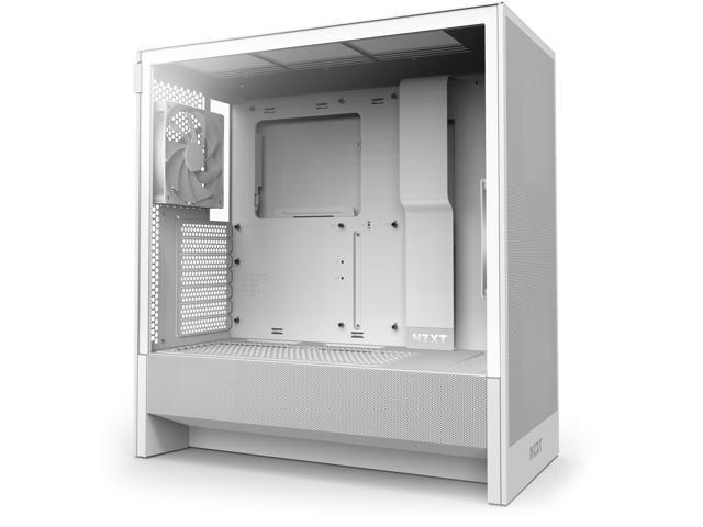 Case NZXT H5 Flow (2024) Compact Mid-Tower ATX, 2 x 120mm Fans, color Blanco CC-H52FW-01