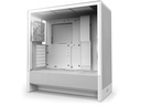 Case NZXT H5 Flow (2024) Compact Mid-Tower ATX, 2 x 120mm Fans, color Blanco CC-H52FW-01