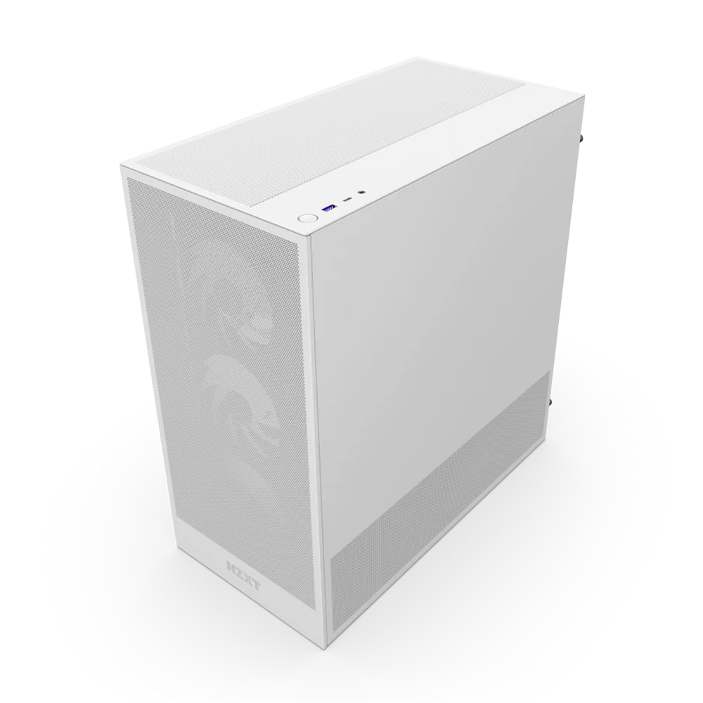 Case NZXT H5 Flow RGB Compact Edicion (2024) Mid-Tower ATX, 2 x 120mm Fans, color Blanco CC-H52FW-R1 