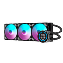 Enfriamiento Liquido Darkflash Nebula DN360D RGB NEGRO -  360mm, 1 inch LCD Digital display screen  Control via Software, 3-stage bomba de agua, Intel, AMD, compatible con: Aura, Mystic, Fusion, Polychrome