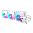 Enfriamiento Liquido Darkflash DV360S RGB BLANCO WAVE -  360mm,  320*320 resolution IPS LCD, Control via Software, 3-stage bomba de agua, Intel, AMD, compatible con: Aura, Mystic, Fusion, Polychrome