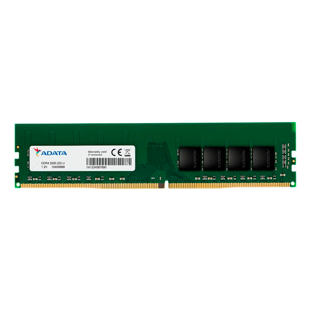 Memoria Ram Adata 32GB 3200MHZ DDR4 TRAYNON HEAT SINKPREMIER GREEN AD4U320032G22-SGN
