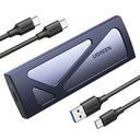 Enclosure M.2, UGREEN Inlcuye Cable USB-C a USB-C y  USB-C a USB-A, NVMe a  10 Gbps compatible con 2230/2242/2260/2280, Aluminio Reforzado, Incluye case de goma protector 