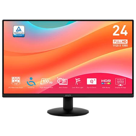 Monitor MSI PRO MP242L 24in LIGHT MODEL 100Hz IPS, x1 HDMI, x1 DP, x1 Jack Headphone NO VESA, PRO MP242L