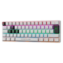 Teclado Mecanico Primus  Ballista61T, USB Español, Switch Red, Anti Ghosting, 20 efectos LUZ, 125Hz, Blanco/Negro, PKS-060W-S 