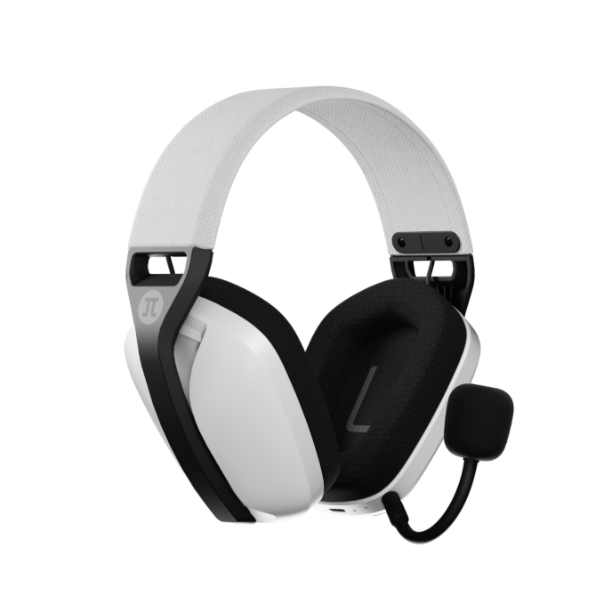 HEADSET GAMING PRIMUS  PBH-360W, Color Blanco (2.4GHZ + BLUETOOTH V5.3, + Cable) 16Hrs Bat. compatible: PC, PS, Switch, Xbox
