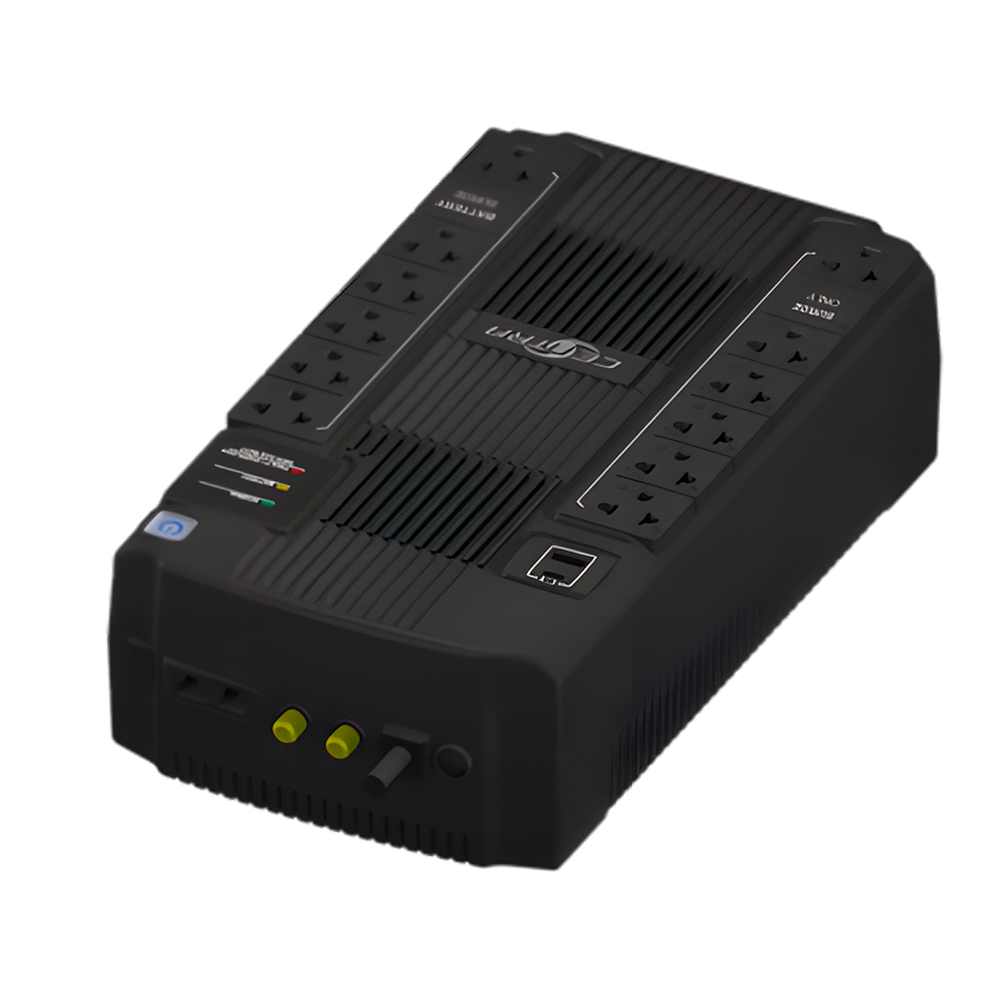 UPS Centra Office 1000 LED, 1000VA/500W, 12 Tomas (6 Respaldo/6 Supresor), x1 Tipo C, x1 Tipo A, CO1000