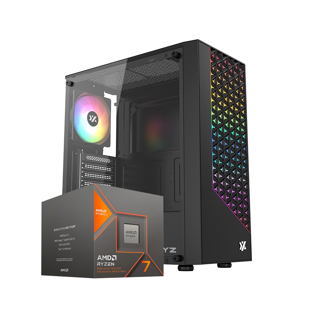 Pc Portal Ryzen 7 8700G, Radeon 780M, Motherboar B650, RAM 32GB DDR5, SSD 500GB, PSU 650W 80+