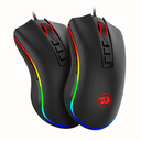 2XTANTO 💸 | Mouse Gaming Redragon COBRA, Sensor Pixart P3325 10,000DPI RGB Chroma, 8 Botones programables M711- Negro KT