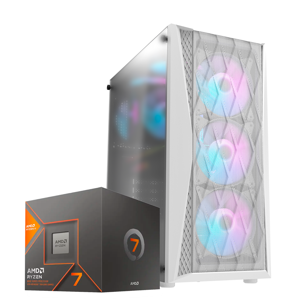 Pc DK352 Ryzen 7 8700G, Radeon 780M, RAM 32GB DDR5, SSD M.2 1TB, 600W PSU
