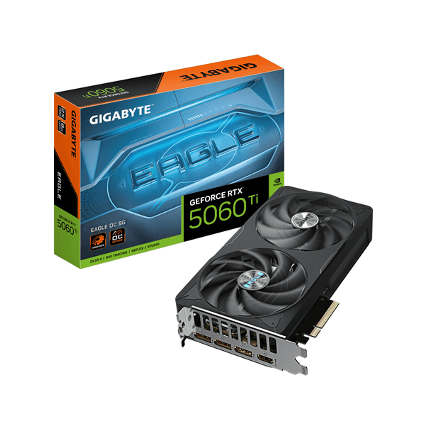 Tarjeta de Video Gigabyte RTX 5060 TI Eagle - OC - 8GB DDR7 - 9VN506TEO8-00- G10 