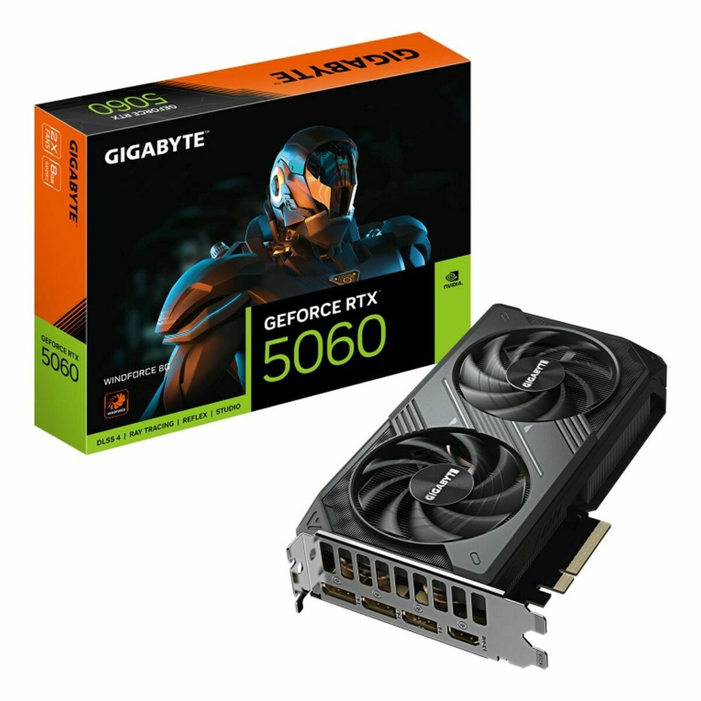 Tarjeta de Video Gigabyte RTX 5060 - 8GB DDR7 - 9VN5060W-00-G10 