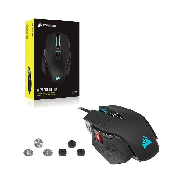 ] Mouse Corsair M65 RGB ULTRA, 26000 DPI- Negro - CH-9309411-NA2