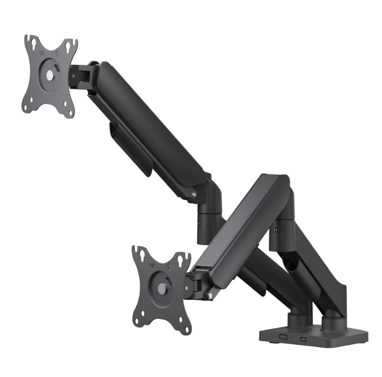 SOPORTE PARA MONITOR DUAL 17 HASTA 32" CON ABRAZADERA DE ESCRITORIO Y OJLA. ARG-BR- 1615