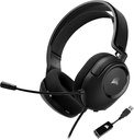Headset Corsair HS35 Surround v2 - Multiplataforma - Negro - CA-9011386-NA