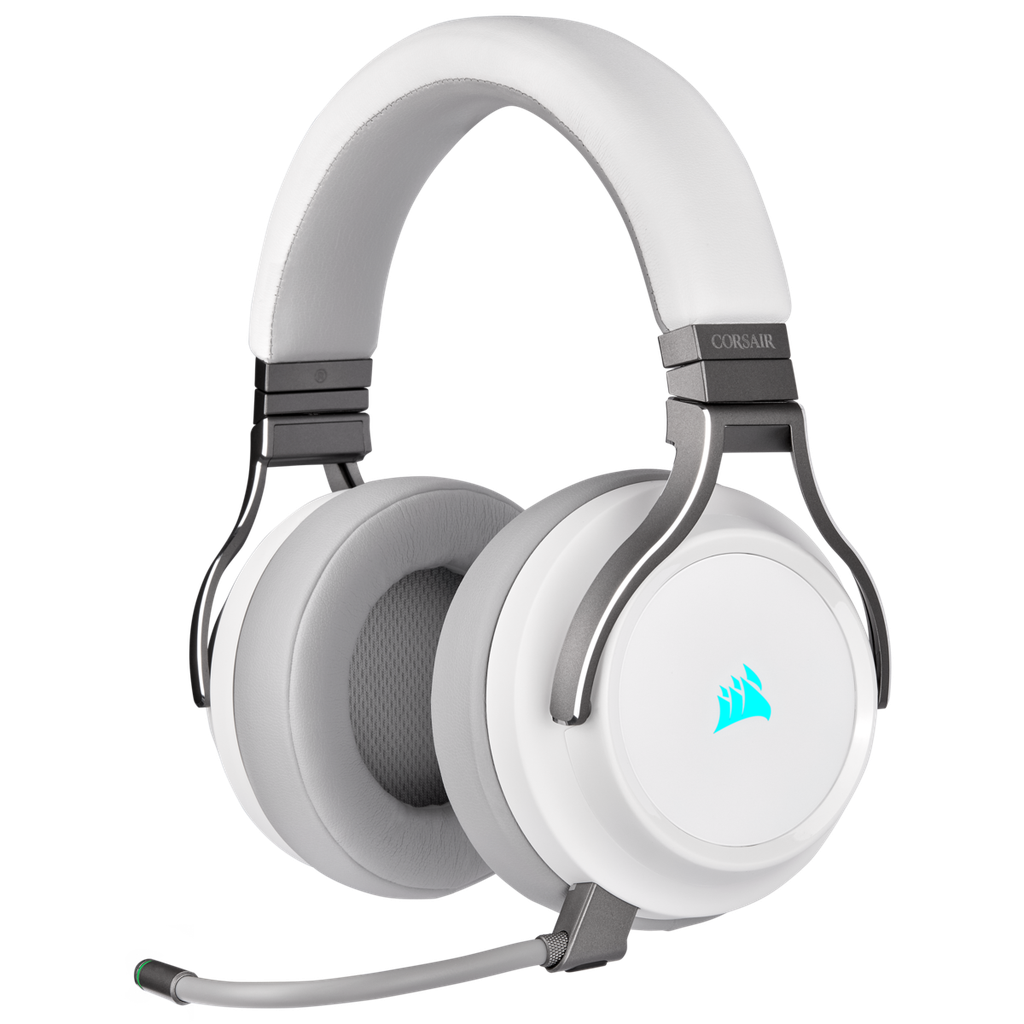 Headset Corsair Virtuoso RGB Wireless Blanco/Gris  CA-9011186-NA